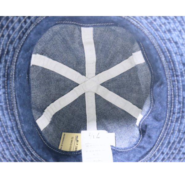 画像8: BUZZ RICKSON'S バズリクソンズ BR02850 HAT, WORKING, DENIM VINTAGE WASHED STENCIL  ARMY デニムハット Hell on Wheels 地獄の車輪 第2機甲師団 U.S. ARMYミリタリー グッズ ハット 帽子 (8)