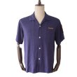 画像2: BUZZ RICKSON'S バズリクソンズ BR39510 U.S. NAVY RAYON LINEN OPEN SHIRT with CHAIN EMBROIDERED 1950年代 アメリカ海軍 駆逐艦 DD-574ジョン・ロジャース 退役軍人局パッチ レーヨンリネン オープンシャツ (2)