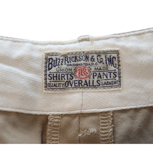 画像10: BUZZ RICKSON'S バズリクソンズ BR52381 EARLY MILITARY CHINOS (MOD.) 1945 MODEL SHORTS 短パン ショーツ 1945年型ミリタリーチノ U.S. ARMY ジッパーフライ 東洋エンタープライズ 日本製 (10)
