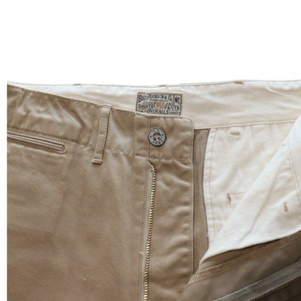 画像8: BUZZ RICKSON'S バズリクソンズ BR52381 EARLY MILITARY CHINOS (MOD.) 1945 MODEL SHORTS 短パン ショーツ 1945年型ミリタリーチノ U.S. ARMY ジッパーフライ 東洋エンタープライズ 日本製 (8)