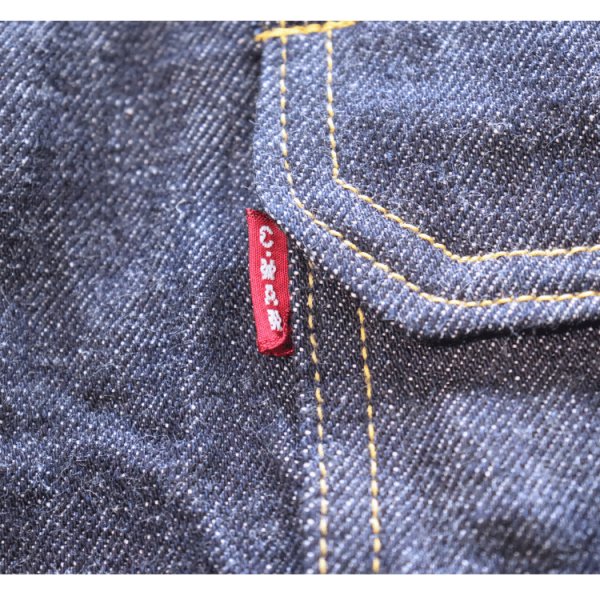 画像10: CUSHMAN  クッシュマン 21393 13.5oz. XX DENIM FIRST MODEL 1st Type Gジャン デニムジャケット CUSHMANオリジナルタックボタン 山羊革パッチ 鉄製2本針SOLIDE針刺しバックル ONE WASH ワンウォッシュ (10)