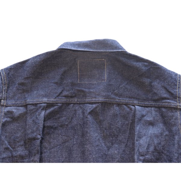 画像14: CUSHMAN  クッシュマン 21393 13.5oz. XX DENIM FIRST MODEL 1st Type Gジャン デニムジャケット CUSHMANオリジナルタックボタン 山羊革パッチ 鉄製2本針SOLIDE針刺しバックル ONE WASH ワンウォッシュ (14)