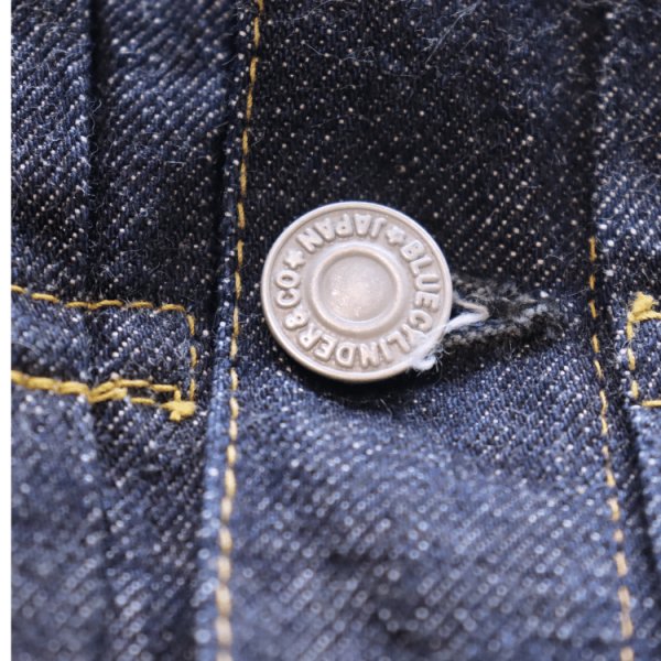 画像9: CUSHMAN  クッシュマン 21393 13.5oz. XX DENIM FIRST MODEL 1st Type Gジャン デニムジャケット CUSHMANオリジナルタックボタン 山羊革パッチ 鉄製2本針SOLIDE針刺しバックル ONE WASH ワンウォッシュ (9)