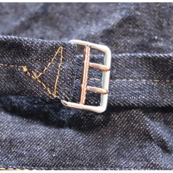 画像16: CUSHMAN  クッシュマン 21393 13.5oz. XX DENIM FIRST MODEL 1st Type Gジャン デニムジャケット CUSHMANオリジナルタックボタン 山羊革パッチ 鉄製2本針SOLIDE針刺しバックル ONE WASH ワンウォッシュ (16)