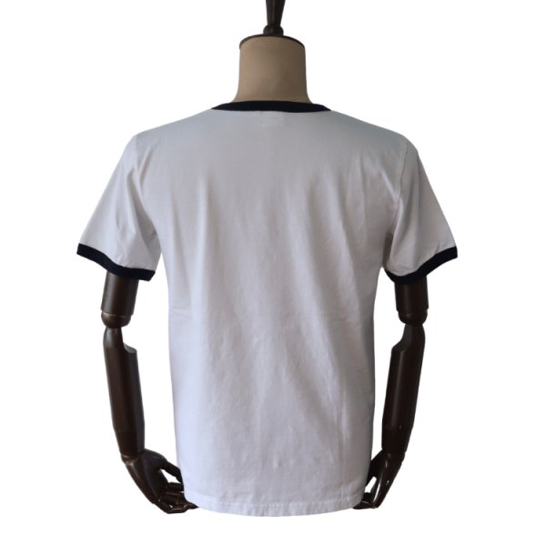 画像3: STUDIO D'ARTISAN ステュディオダルチザン 8177 “リンガープリントTシャツ” アメカジ  Tシャツ リンガーTシャツ 半袖Tシャツ トップス コットン１００％ MADE IN JAPAN 日本製 (3)