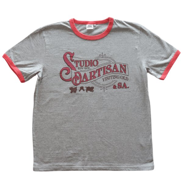画像12: STUDIO D'ARTISAN ステュディオダルチザン 8177 “リンガープリントTシャツ” アメカジ  Tシャツ リンガーTシャツ 半袖Tシャツ トップス コットン１００％ MADE IN JAPAN 日本製 (12)