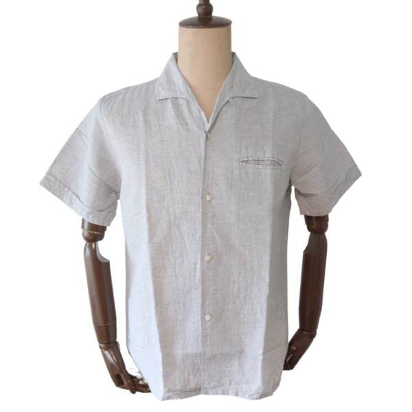 画像3: JELADO/ジェラード SG12122 JELADO Vincent Shirt / ジェラード ヴィンセント シャツ  1950年代 SIRGUYブランド コットンリネンハケメシャンブレー生地 刷毛目 夏らしい淡い色合い 夏のコーディネート 日本製 (3)