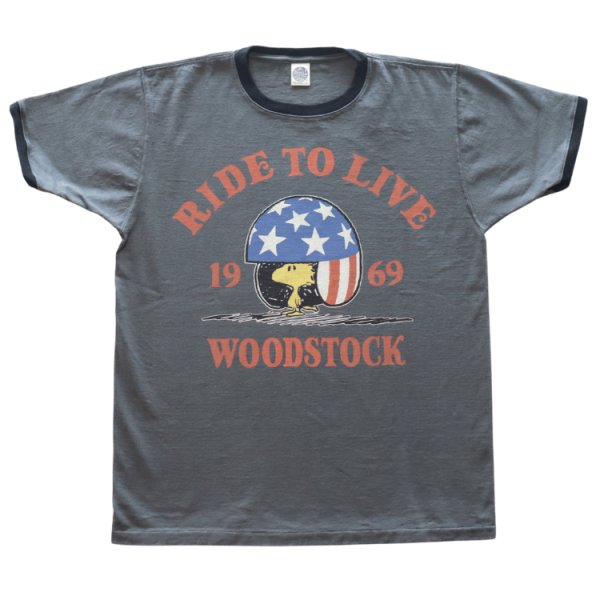 画像12: TOYS McCOY トイズマッコイ TMC2522 TOYS McCOY × SNOOPY TEE ウッドストック "ライド・トゥー・ライブ・1969" ウッドストック・フェスティバル イージーライダー 半袖Tシャツ コットン 100% 日本製 (12)