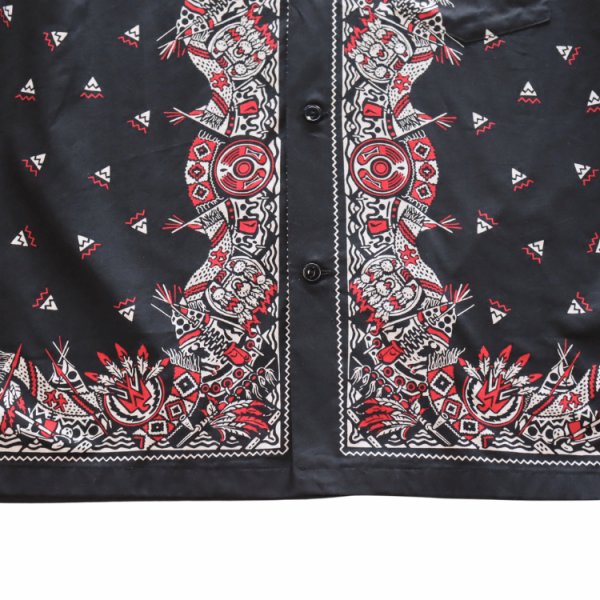 画像11: SUGAR CANE シュガーケーン SC39466 NATIVE AMERICAN BANDANA PRINT OPEN SHIRT ネイティブアメリカンバンダナプリントオープンシャツ 1960年代インディアンモチーフ 東洋エンタープライズ (11)