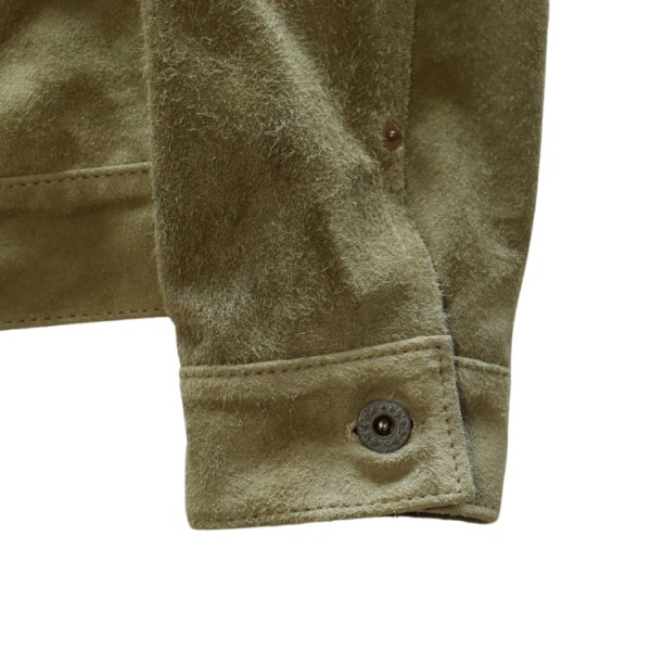 画像7: Y'2 LEATHER ワイツーレザー HSB-140-T-SE HORSE ROUGHOUT WWII TYPE JEAN JACKET ~ Spring Edition ~ ホーススエード 大戦モデル春限定カラー Gジャン ラフアウトレザー rough out leather レザージャケット 天然 馬革 本革 日本製 madeinjapan (7)