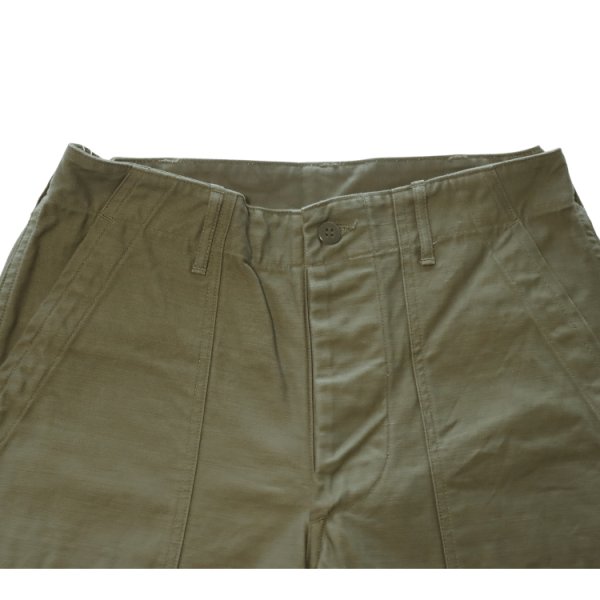 画像3: BUZZ RICKSON'S バズリクソンズ BR51735 TROUSERS, MEN'S, COTTON SATEEN OLIVE GREEN QM SHADE 107, TYPE I, CLASS SHORTS ミリタリーパンツ ショーツ 短パン アメリカ軍ミリタリー 東洋エンタープライズ 日本製 (3)
