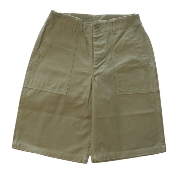 画像2: BUZZ RICKSON'S バズリクソンズ BR51735 TROUSERS, MEN'S, COTTON SATEEN OLIVE GREEN QM SHADE 107, TYPE I, CLASS SHORTS ミリタリーパンツ ショーツ 短パン アメリカ軍ミリタリー 東洋エンタープライズ 日本製 (2)