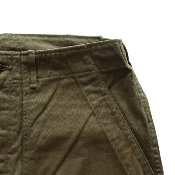 画像7: JELADO ジェラード CT03347 CM47 HBT Baker Pants 1947年 ヘリンボーンツイル ベイカーパンツ パン職人 ファティーグパンツ M-47パンツ 米軍 尿素ボタン しっかりとした肉感 ミリタリーパンツ (7)