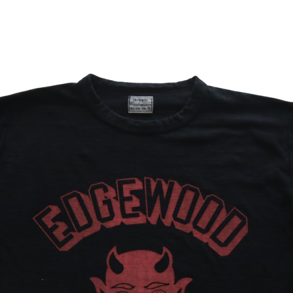 画像5: CUSHMAN クッシュマン RECYCLE COTTON TEE "RED DEVILS" 26864 リサイクルコットンT レッドデビルス 丸胴天竺Tシャツ バインダー仕上げ 半袖Tシャツ コットン100% 40番双糸(リサイクル糸) 日本製 (5)