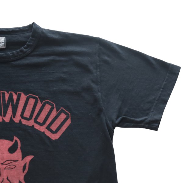 画像6: CUSHMAN クッシュマン RECYCLE COTTON TEE "RED DEVILS" 26864 リサイクルコットンT レッドデビルス 丸胴天竺Tシャツ バインダー仕上げ 半袖Tシャツ コットン100% 40番双糸(リサイクル糸) 日本製 (6)