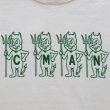 画像8: CUSHMAN クッシュマン 26866 Print T  "C M A N"  プリントT  30番双糸天竺 ミディアムウェイト バインダー仕上げ ワンウォッシュ フロントプリント 半袖Tシャツ コットン100％  日本製 (8)