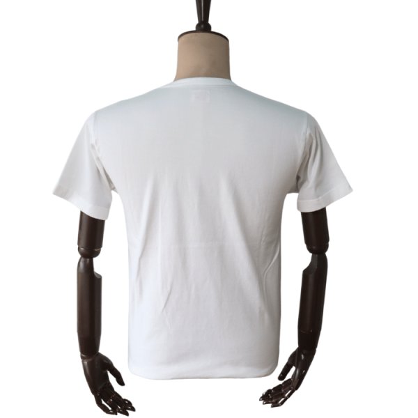 画像3: CUSHMAN クッシュマン 26866 Print T  "C M A N"  プリントT  30番双糸天竺 ミディアムウェイト バインダー仕上げ ワンウォッシュ フロントプリント 半袖Tシャツ コットン100％  日本製 (3)