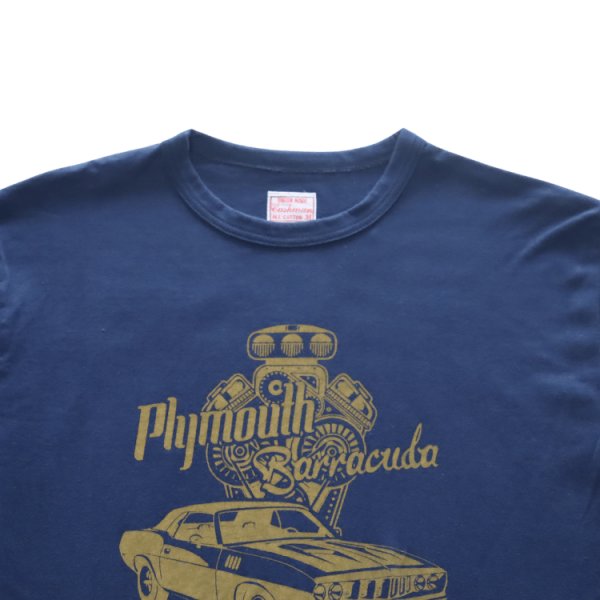 画像5: CUSHMAN クッシュマン 26869 Print T  "BARRA CUDA"  プリントT  30番双糸天竺 ミディアムウェイト バインダー仕上げ ワンウォッシュ フロントプリント 半袖Tシャツ コットン100％  日本製 (5)