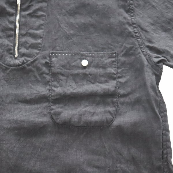 画像7: CUSHMAN クッシュマン x MATTSONS マットソンズ HAND STITTCH ZIP-UP PULL OVER SHIRTS 65461 ハンドステッチ ジップアッププル オーバーシャツ 半袖シャツ アメカジ 日本製 (7)