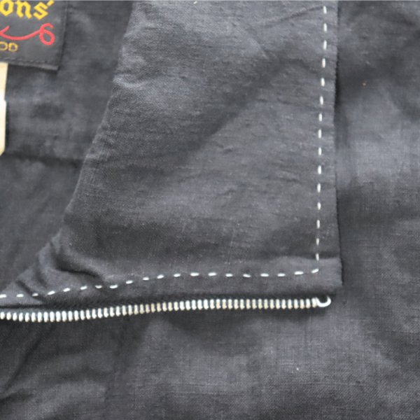 画像11: CUSHMAN クッシュマン x MATTSONS マットソンズ HAND STITTCH ZIP-UP PULL OVER SHIRTS 65461 ハンドステッチ ジップアッププル オーバーシャツ 半袖シャツ アメカジ 日本製 (11)