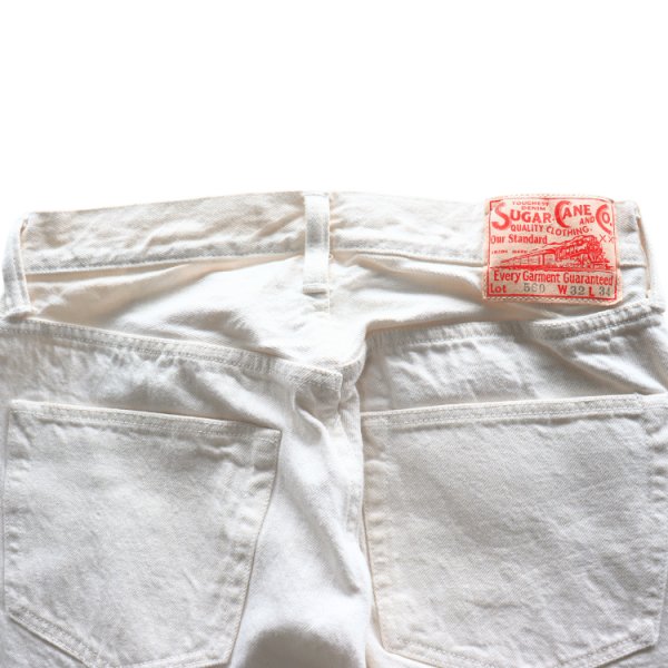画像16: SUGAR CANE シュガーケーン SC42560 13oz. WHITE DENIM “1947 MODEL” (REGULAR STRAIGHT) 1940年代後半 1947モデル ホワイトデニム 経糸7番×緯糸7番 13オンスセルビッジデニム (16)