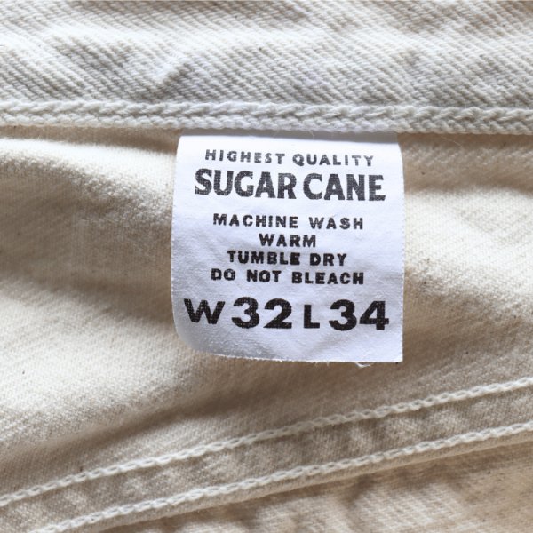 画像11: SUGAR CANE シュガーケーン SC42560 13oz. WHITE DENIM “1947 MODEL” (REGULAR STRAIGHT) 1940年代後半 1947モデル ホワイトデニム 経糸7番×緯糸7番 13オンスセルビッジデニム (11)