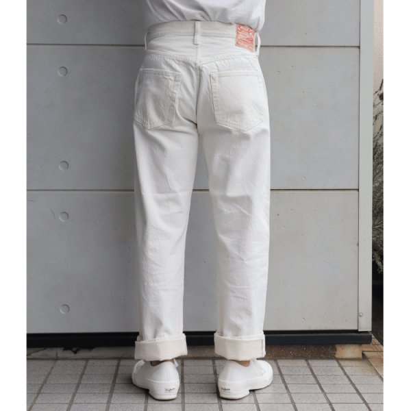 画像4: SUGAR CANE シュガーケーン SC42560 13oz. WHITE DENIM “1947 MODEL” (REGULAR STRAIGHT) 1940年代後半 1947モデル ホワイトデニム 経糸7番×緯糸7番 13オンスセルビッジデニム (4)