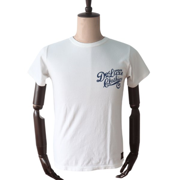 画像2: DELUXEWARE デラックスウエア BRGM-00B13 デラックスウエアＴシャツ ハイコストパフォーマンスロゴＴシャツ 薄い、柔軟、丈夫  MTシリーズTシャツ 天竺ミディアムニット 7.5oz コットン100％ 日本製 (2)