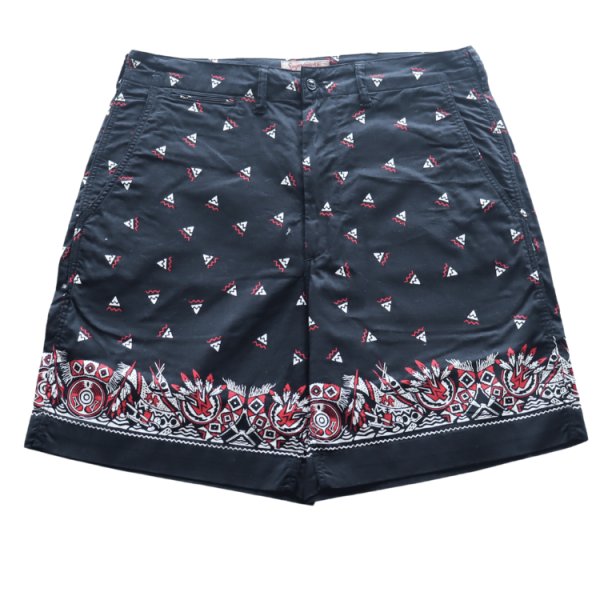 画像4: SUGAR CANE シュガーケーン SC52538 NATIVE AMERICAN BANDANA PRINT WORK SHORTS  ネイティブアメリカンバンダナプリントワークショーツ 1960年代インディアンモチーフ 東洋エンタープライズ (4)
