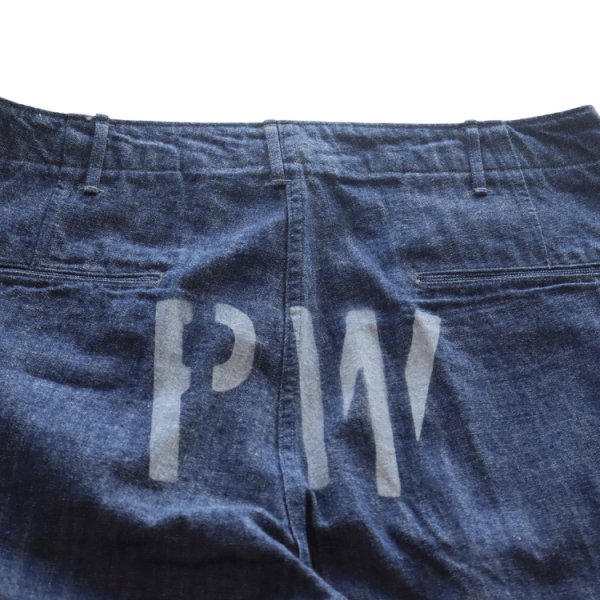 画像18: JELADO ジェラード AG94341DB 41 Denim Stencil デニムステンシル 10.5oz LAST RESORT DENIM 青タグ PW カスタムバージョン ディープサウスコットン 41DENIM TROUSER メタルボタン 41khaki made in japan (18)