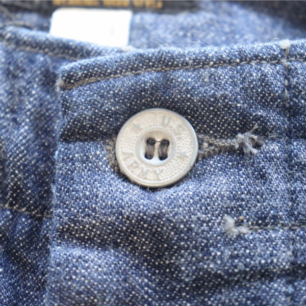 画像12: JELADO ジェラード AG94341DB 41 Denim Stencil デニムステンシル 10.5oz LAST RESORT DENIM 青タグ PW カスタムバージョン ディープサウスコットン 41DENIM TROUSER メタルボタン 41khaki made in japan (12)