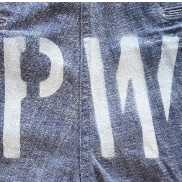 画像17: JELADO ジェラード AG94341DB 41 Denim Stencil デニムステンシル 10.5oz LAST RESORT DENIM 青タグ PW カスタムバージョン ディープサウスコットン 41DENIM TROUSER メタルボタン 41khaki made in japan (17)