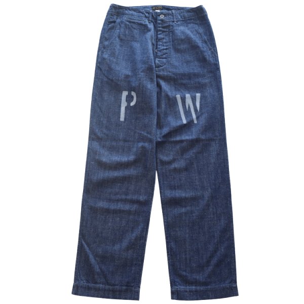 画像5: JELADO ジェラード AG94341DB 41 Denim Stencil デニムステンシル 10.5oz LAST RESORT DENIM 青タグ PW カスタムバージョン ディープサウスコットン 41DENIM TROUSER メタルボタン 41khaki made in japan (5)