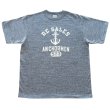 画像4: JELADO/ジェラード AB12239 Anchor Men Tee アンカーマン Tシャツ アスレチックブランド ライディングハイ 丸胴ボディアンカープリント 半ラバープリント チャコール地 リユースコットン ゆったりとしたサイズ感 日本製 (4)