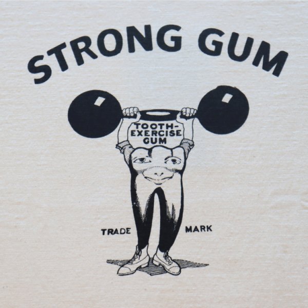画像8: JELADO/ジェラード AB12230 Strong Gum Tee ストロングガム Tシャツ BASIC COLLECTION チューインガムメーカー ロゴプリント ツートンカラー 丸胴ボディ バインダー仕様 日本製 (8)