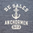 画像8: JELADO/ジェラード AB12239 Anchor Men Tee アンカーマン Tシャツ アスレチックブランド ライディングハイ 丸胴ボディアンカープリント 半ラバープリント チャコール地 リユースコットン ゆったりとしたサイズ感 日本製 (8)