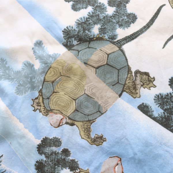 画像14: SUN SURF サンサーフ SS39461 SUN SURF × 葛飾北斎 SPECIAL EDITION “亀” 3 匹の亀 蓑亀 子孫繁栄 日本の意匠 葛飾北斎コラボレーション スペシャルエディション ハワイアンシャツ アロハシャツ 半袖 日本製 made in japan (14)