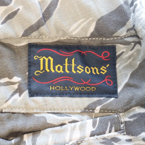 画像12: CUSHMAN クッシュマン x MATTSONS マットソンズ 62461 CARGO SHORT PANTS EASY WAIST カーゴショートパンツ イージーウエスト タイガーカモ レオパード アメカジ コットン100％ 日本製 (12)