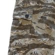 画像7: CUSHMAN クッシュマン x MATTSONS マットソンズ 62461 CARGO SHORT PANTS EASY WAIST カーゴショートパンツ イージーウエスト タイガーカモ レオパード アメカジ コットン100％ 日本製 (7)