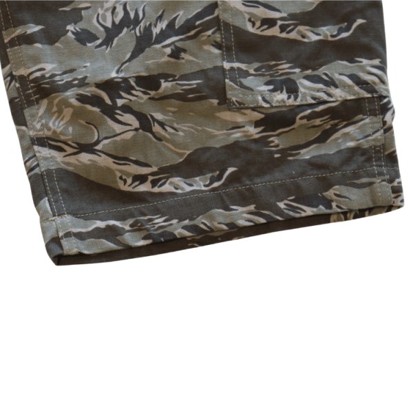 画像8: CUSHMAN クッシュマン x MATTSONS マットソンズ 62461 CARGO SHORT PANTS EASY WAIST カーゴショートパンツ イージーウエスト タイガーカモ レオパード アメカジ コットン100％ 日本製 (8)