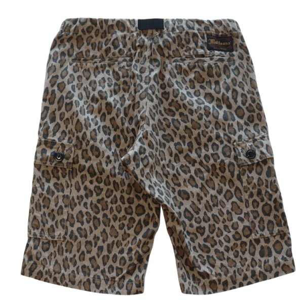 画像14: CUSHMAN クッシュマン x MATTSONS マットソンズ 62461 CARGO SHORT PANTS EASY WAIST カーゴショートパンツ イージーウエスト タイガーカモ レオパード アメカジ コットン100％ 日本製 (14)