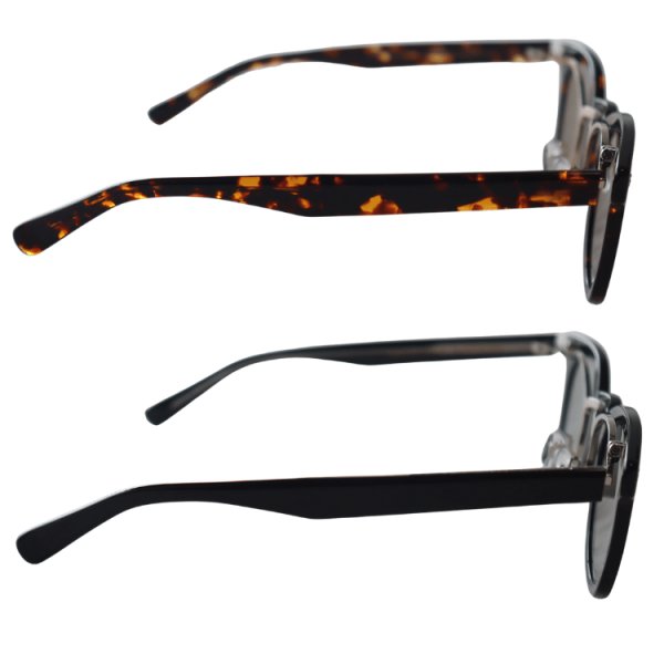 画像6: ORGUEIL オルゲイユ OR-7358B/D Flip-Up Glass フリップアップグラス サングラス メガネ 跳ね上げ Black / Demi クラシカル眼鏡シリーズ ウェリントンタイプ オリジナルハードケース 日本製 (6)