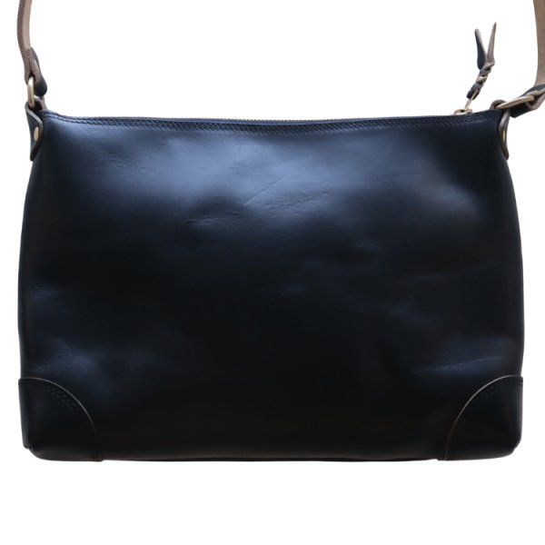 画像2: ART BROWN アートブラウン VGC00074AB Chromexcel Sacoche  クロムエクセル サコッシュ ショルダーバッグ 本革 Horween社製 ホームウェン社 クロムエクセル プルアップレザー エイジング ダブルステッチ ヴィンテージ  日本製 (2)