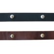 画像4: ARTBROWN アートブラウン VDB21166AB VGB21166AB Concho Belt コンチョベルト アンブレラスタッズ 帯幅20mm クロムエクセルレザー スタッズベルト ブラック チョコ エイジング 日本製 madeinjapan (4)