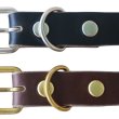 画像3: ARTBROWN アートブラウン VDB21166AB VGB21166AB Concho Belt コンチョベルト アンブレラスタッズ 帯幅20mm クロムエクセルレザー スタッズベルト ブラック チョコ エイジング 日本製 madeinjapan (3)