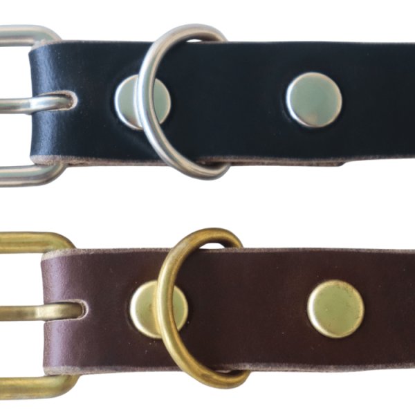 画像3: ARTBROWN アートブラウン VDB21166AB VGB21166AB Concho Belt コンチョベルト アンブレラスタッズ 帯幅20mm クロムエクセルレザー スタッズベルト ブラック チョコ エイジング 日本製 madeinjapan (3)
