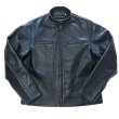 画像4: Bilt Buck by ATTRACTIONS ビルトバック バイ アトラクションズ Lot. 575 Horsehide TT Riders Jacket 黒にこだわった 馬革 シングルライダース カゼインフィニッシュ フルベジタブルタンニング ホースハイド レザージャケット シングルブレスト モーターサイクルジャケット (4)