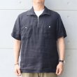 画像2: CUSHMAN クッシュマン x MATTSONS マットソンズ HAND STITTCH ZIP-UP PULL OVER SHIRTS 65461 ハンドステッチ ジップアッププル オーバーシャツ 半袖シャツ アメカジ 日本製 (2)