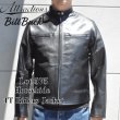 画像1: Bilt Buck by ATTRACTIONS ビルトバック バイ アトラクションズ Lot. 575 Horsehide TT Riders Jacket 黒にこだわった 馬革 シングルライダース カゼインフィニッシュ フルベジタブルタンニング ホースハイド レザージャケット シングルブレスト モーターサイクルジャケット (1)