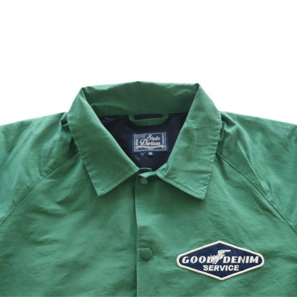 画像5: STUDIO D'ARTISAN ステュディオダルチザン 4627 ロクヨンコーチジャケット ロクヨンクロス コーチジャケット スナップボタン ダブルファスナー オマージュ刺繍 ラグランスリーブ (5)